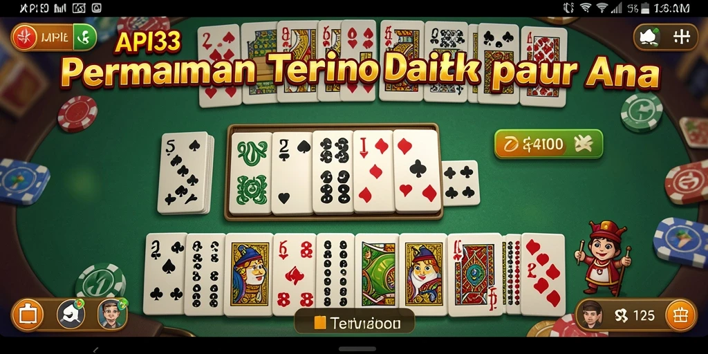 Tampilan gameplay seru dari permainan Domino API33.