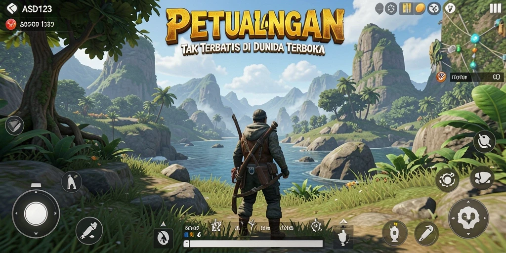Tampilan menarik dari gameplay Open World ASD123.