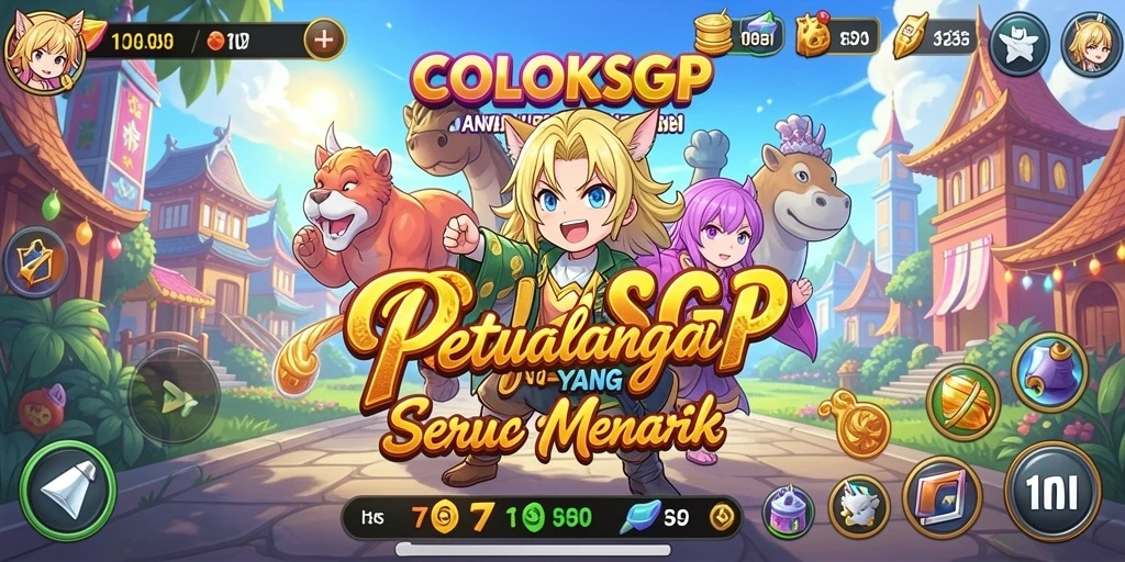 Screenshot COLOKSGP menampilkan karakter anime yang beraksi dalam pertarungan epik.