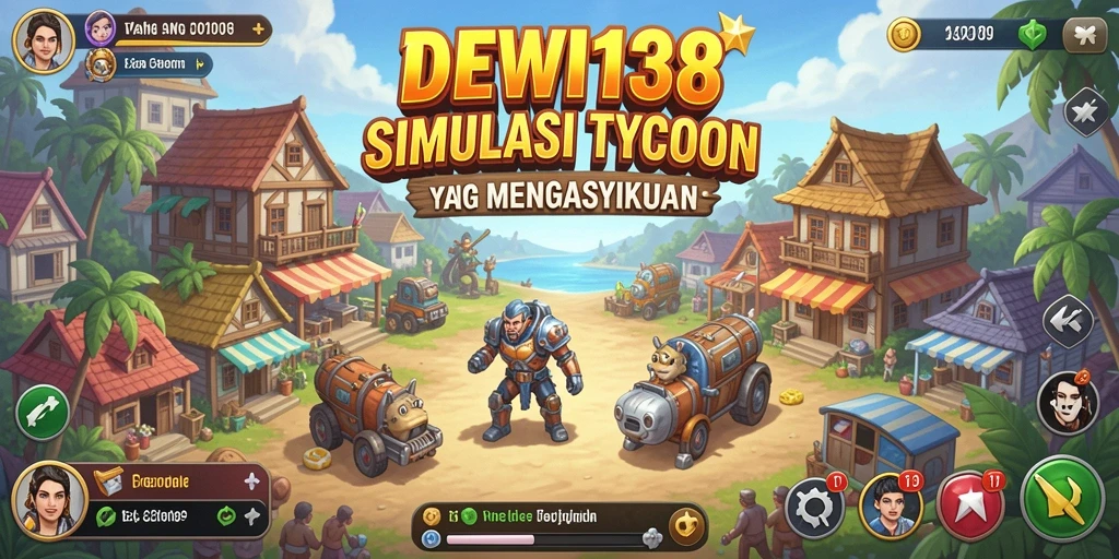 Screenshot DEWI138 menampilkan gameplay Tycoon yang seru dan interaktif.