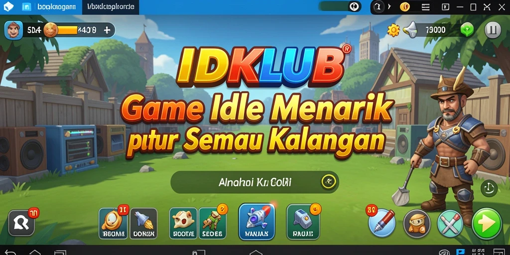 Screenshot utama gameplay IDKLUB yang menarik dan interaktif.