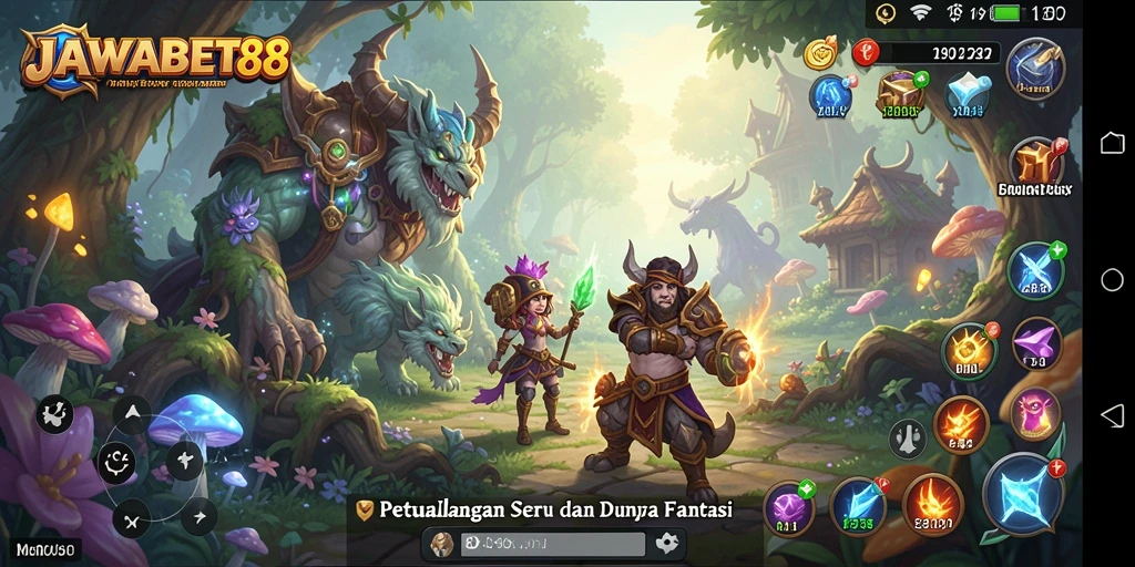 Tampilan gameplay seru dalam dunia petualangan yang fantastis.