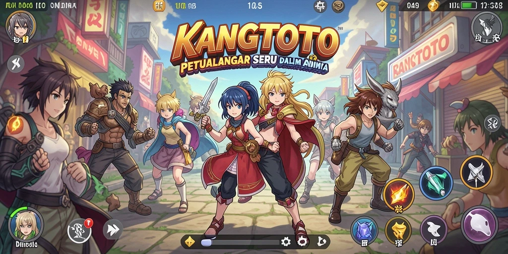 Tampilan gameplay KANGTOTO yang seru dan penuh warna.