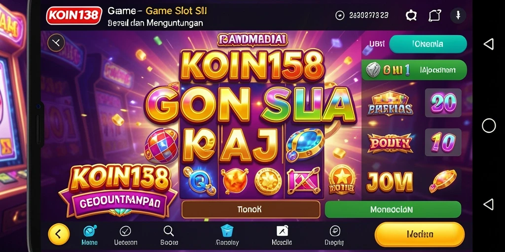 Tampilan gameplay slot KOIN138 yang menarik dan penuh warna.