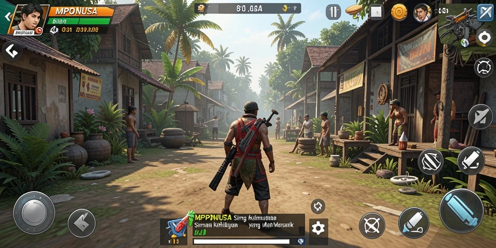 Tampilan gameplay MPONUSA yang menarik dan dinamis.