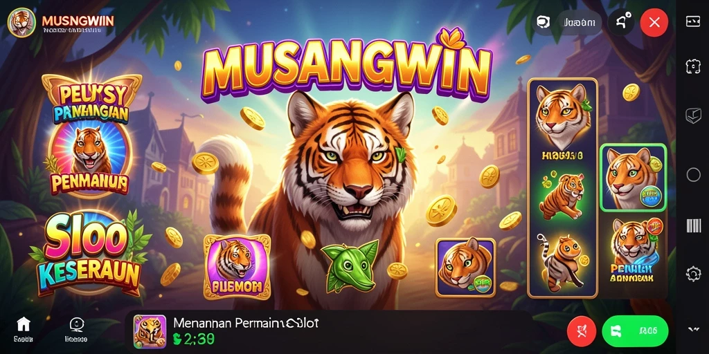 Tampilan menarik dari gameplay Slot MUSANGWIN dengan efek grafis yang memukau.