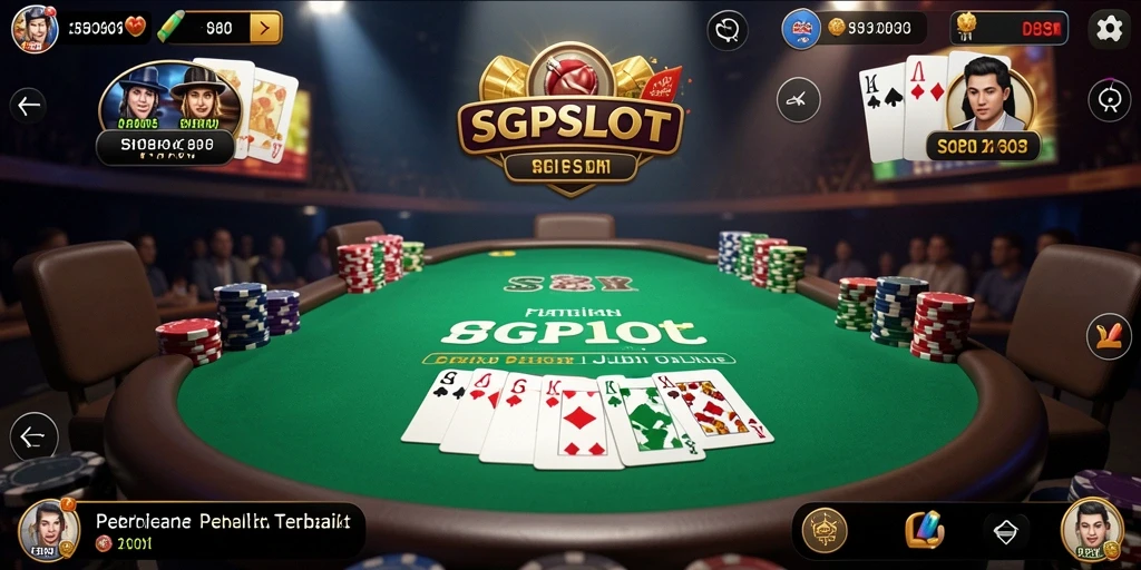 Tampilan utama gameplay SGPSLOT menonjolkan aksi seru permainan Poker.