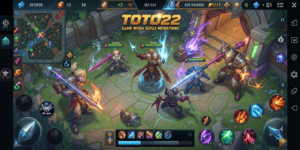 Gameplay seru TOTO22 dengan aksi MOBA yang mendebarkan.