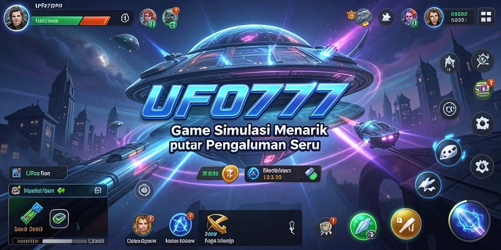Tampilan gameplay UFO777 yang seru dan penuh warna.