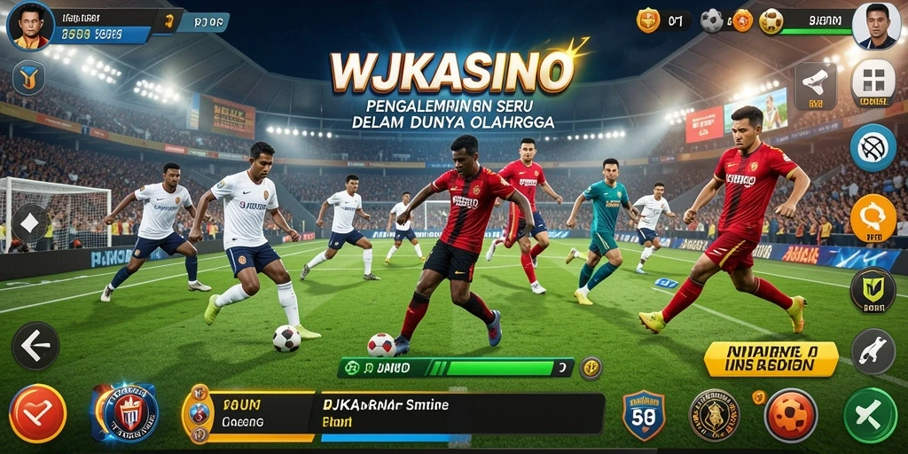 Screenshot utama WJKASINO menampilkan gameplay yang menegangkan dalam olahraga.